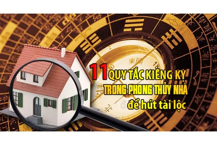 11 quy tắc kiệng kỵ trong phong thủy nhà cần biết để hút tài lộc