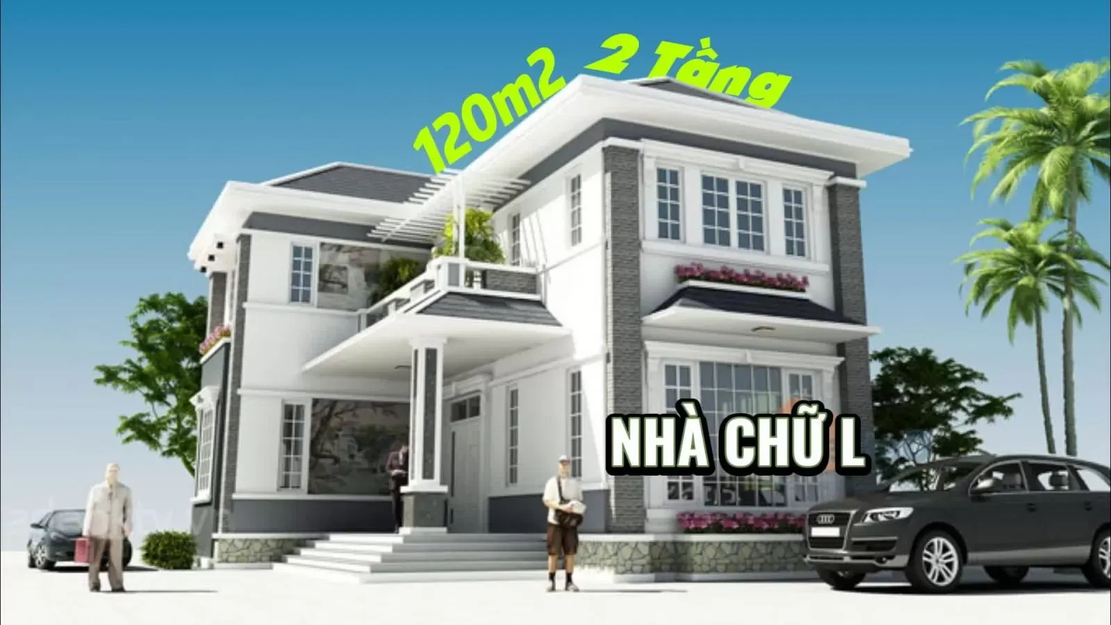 15 Mẫu nhà 2 tầng chữ l 120m2 đẹp long lanh (hót nhất 2024)