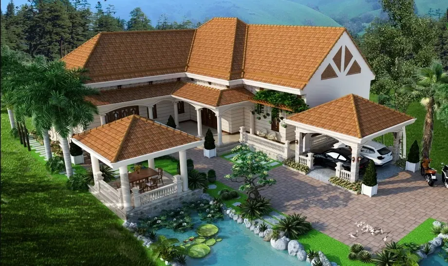 15 Mẫu Thiết Kế Nhà Vườn 300m2 Đẹp, Cao Cấp Nhất 2024