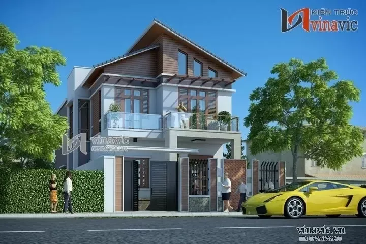 21+ Mẫu biệt thự 2 tầng hiện đại 100m2 đẹp ngỡ ngàng