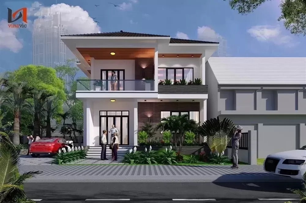 21+ Mẫu biệt thự 2 tầng hiện đại 100m2 đẹp ngỡ ngàng