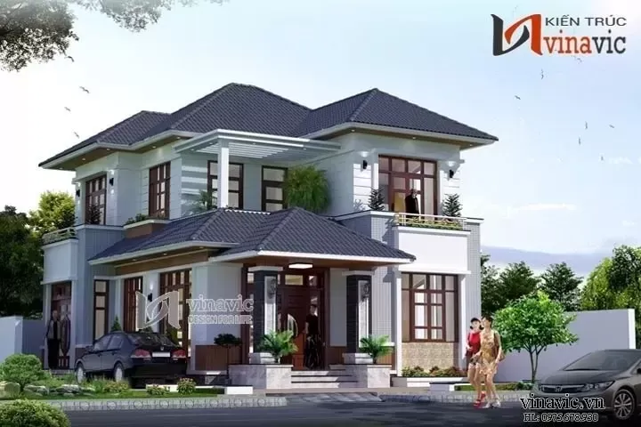 21+ Mẫu biệt thự 2 tầng hiện đại 100m2 đẹp ngỡ ngàng