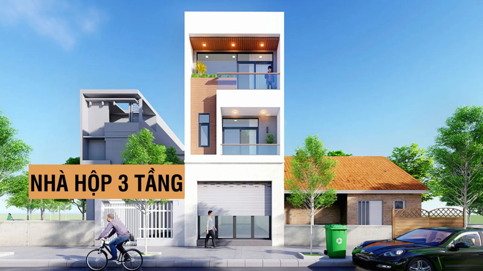 22 Kiểu nhà hộp 3 tầng đẹp tiết kiệm chi phí nhất