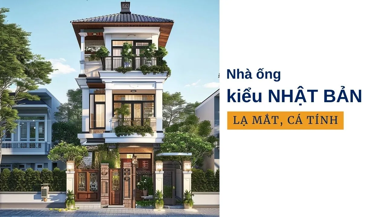 22 mẫu nhà ống kiểu Nhật đẹp cá tính lạ mắt dành cho bạn