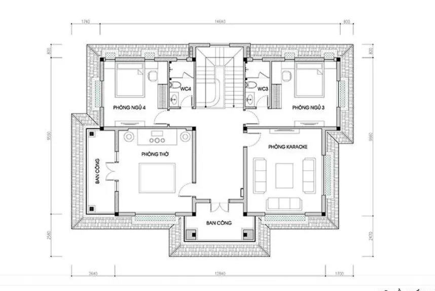 23 Mẫu nhà vườn 4 phòng ngủ 1 phòng khách (120-130-150m2) đẹp nhất