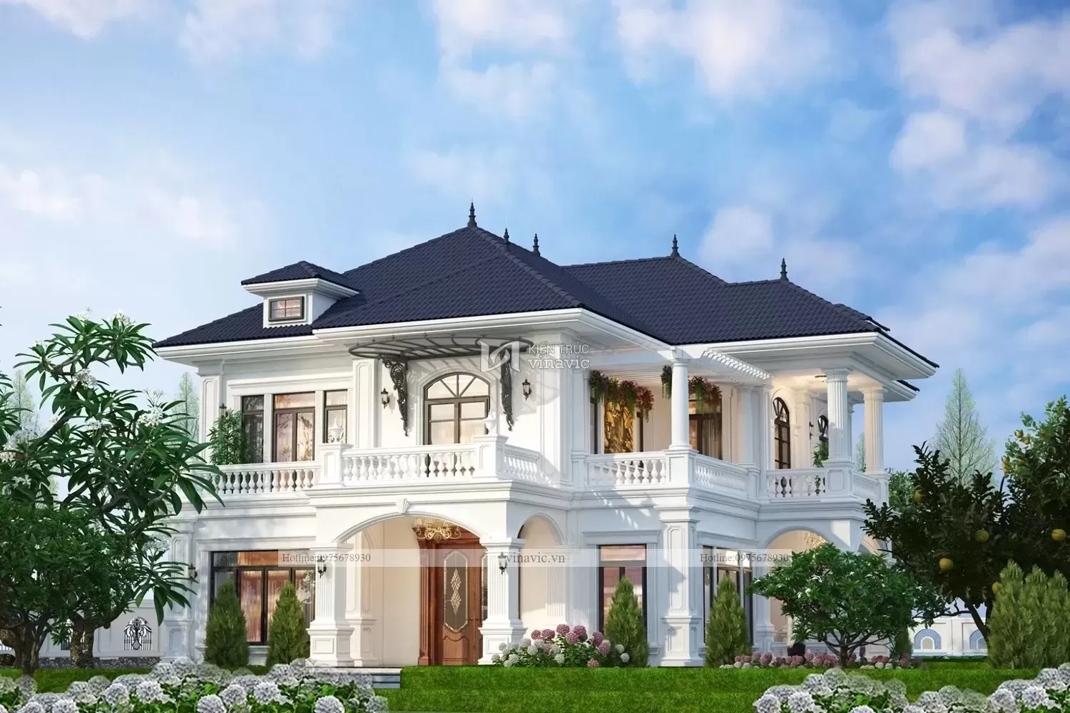 23 Mẫu nhà vườn 4 phòng ngủ 1 phòng khách (120-130-150m2) đẹp nhất