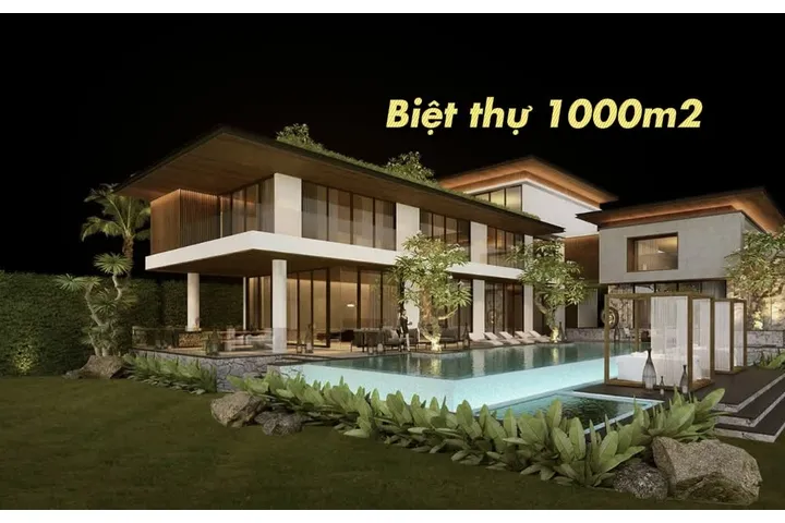 23 Mẫu thiết kế biệt thự 1000m2 sân vườn đẹp, đẳng cấp sang trọng