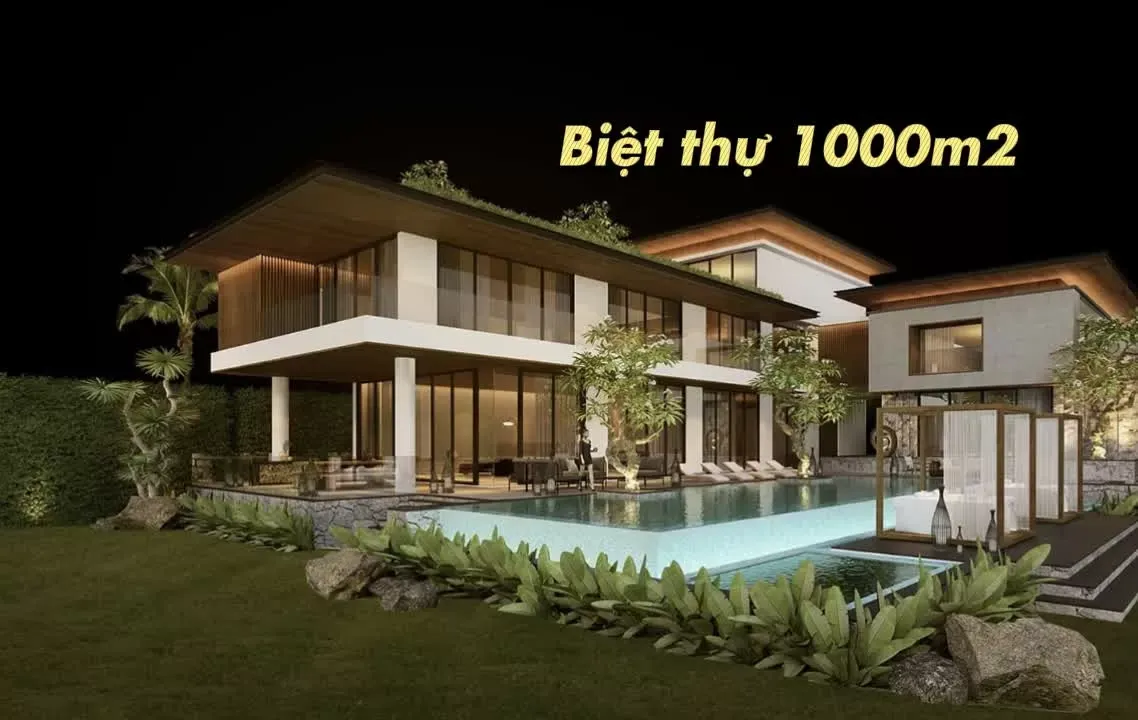 23 Mẫu thiết kế biệt thự 1000m2 sân vườn đẹp, đẳng cấp sang trọng