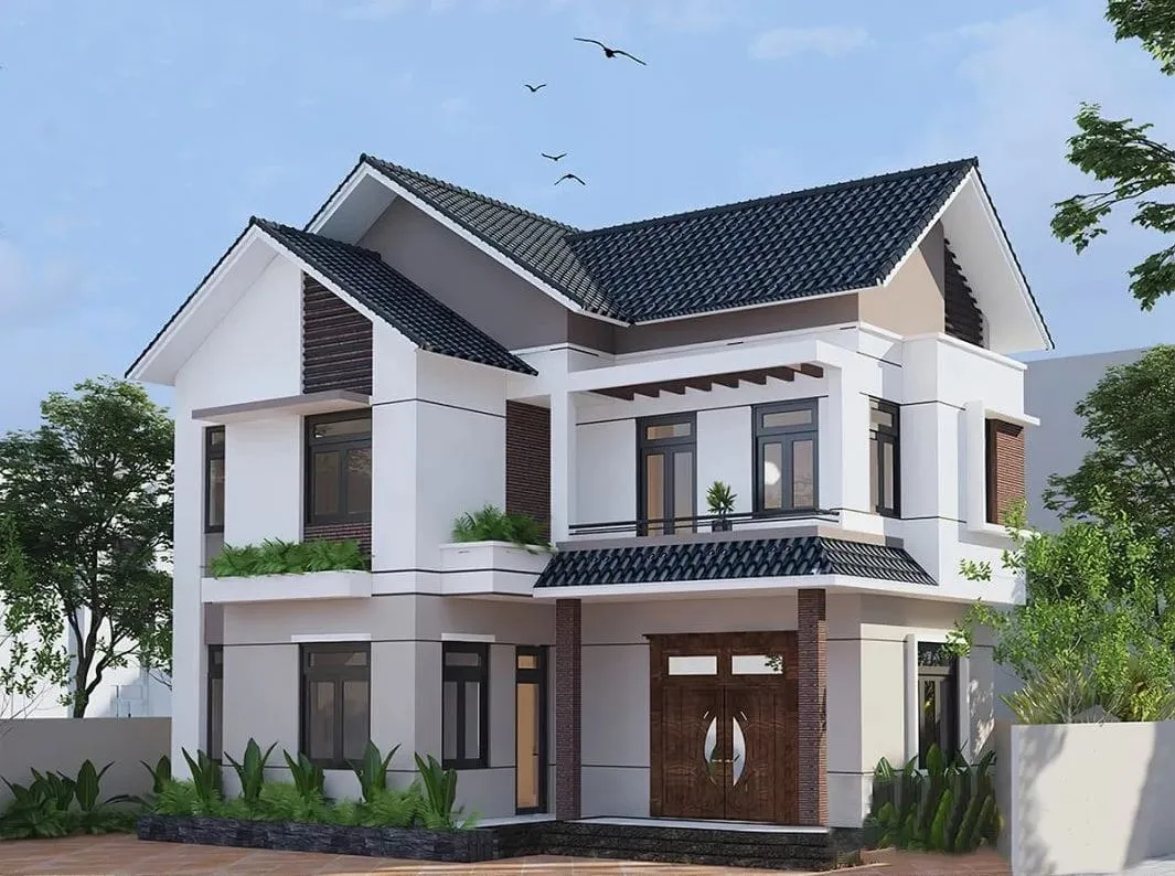 23+ Mẫu thiết kế nhà 2 tầng 4 phòng ngủ 100m2 đẹp tiện nghi nhất