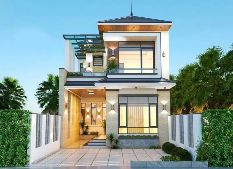 23+ Mẫu thiết kế nhà 2 tầng 4 phòng ngủ 100m2 đẹp tiện nghi nhất