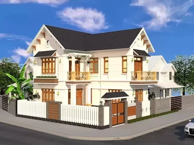 23 Mẫu thiết kế nhà biệt thự 2 tầng 100m2 triệu người mơ ước