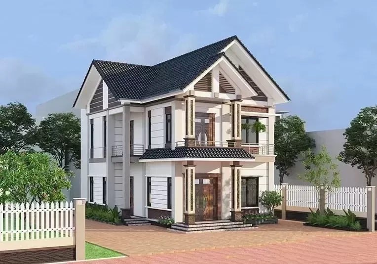 23 Mẫu thiết kế nhà biệt thự 2 tầng 100m2 triệu người mơ ước