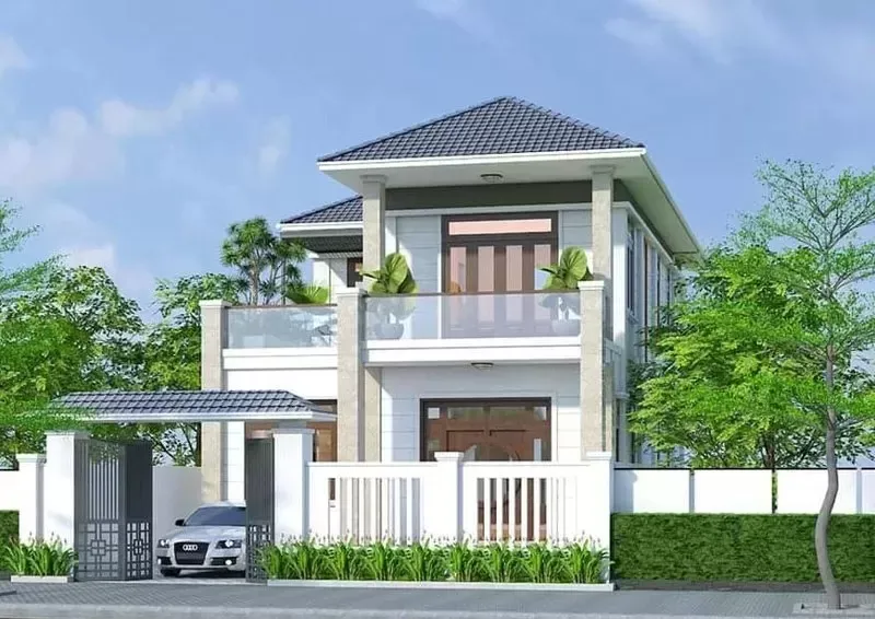 23+ Thiết kế biệt thự nhà mái nhật 2 tầng 100m2 đẹp nhất