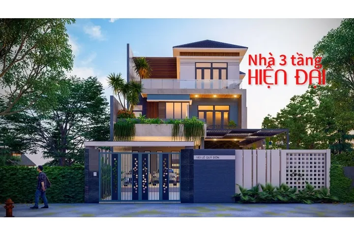 25 Mẫu nhà 3 tầng hiện đại thiết kế đẹp không một góc chết