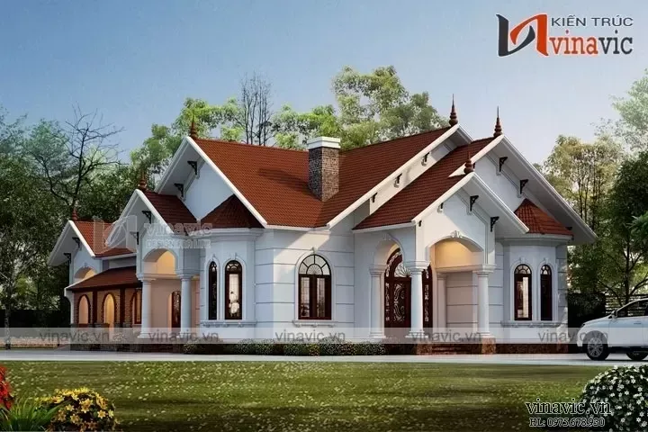 27 Mẫu thiết kế biệt thự 400m2 nhà vườn nghỉ dưỡng sang trọng nhất