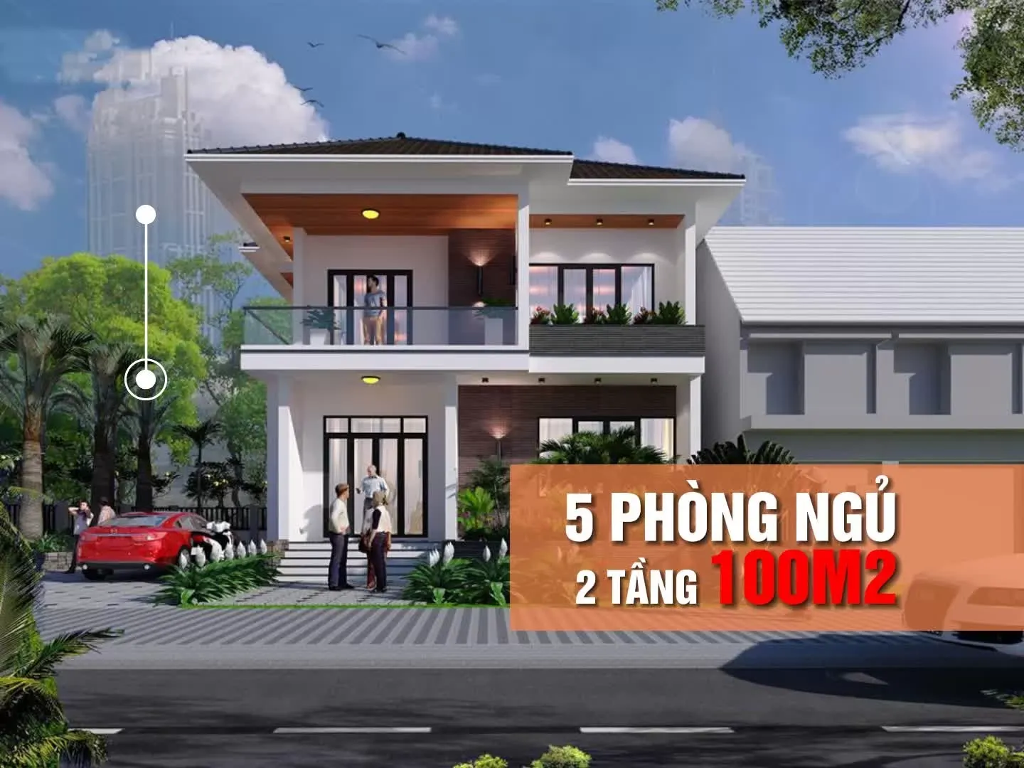 31 Thiết kế nhà 2 tầng 5 phòng ngủ 100m2 tối ưu công năng nhất