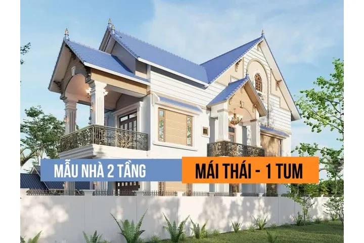 33 Mẫu nhà 2 tầng 1 tum mái thái kiến trúc hiện đại đẹp nhất