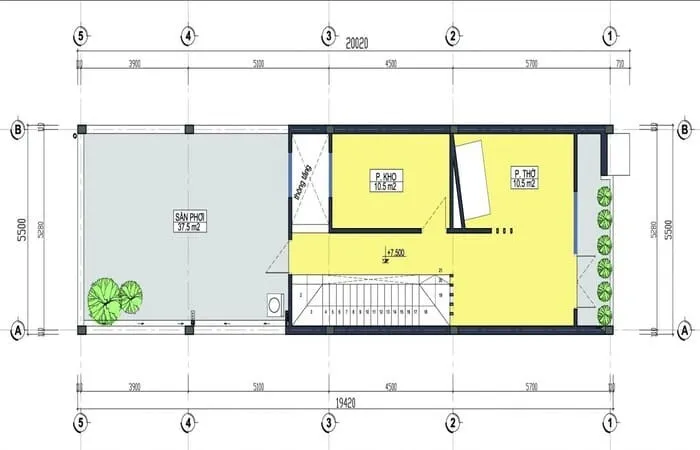 33 mẫu thiết kế nhà ngang 6m dài 25m đẹp, thông thoáng cho diện tích 150m2