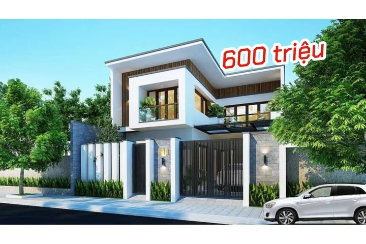 35 Kiểu xây nhà 2 tầng 600 triệu ở nông thôn đẹp và thịnh hành