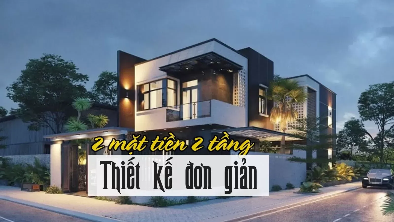 35 Mẫu nhà 2 mặt tiền 2 tầng đơn giản nhưng đầy đủ công năng