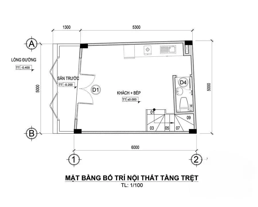 35 Mẫu nhà phố tân cổ điển 5 tầng ấn tượng & bản vẽ chi tiết