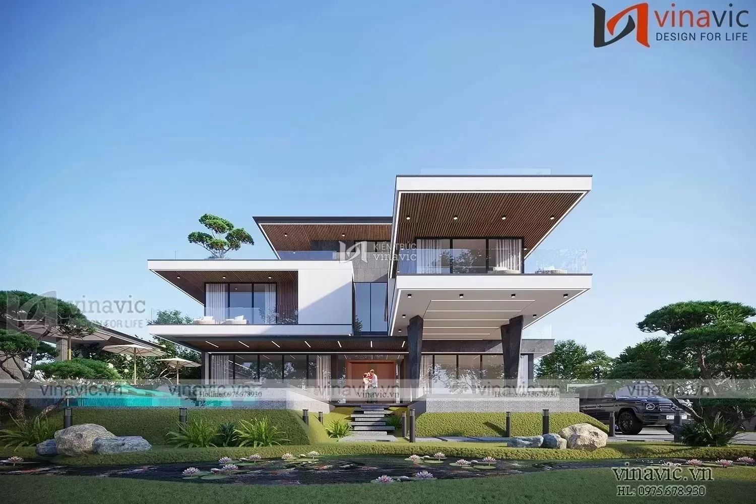 35 Mẫu nhà villa 2 tầng đẹp, thiết kế hiện đại, sang trọng bắt mắt