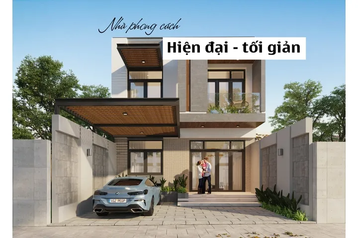 37 Mẫu nhà phong cách hiện đại tối giản đẹp xu hướng mới 2024