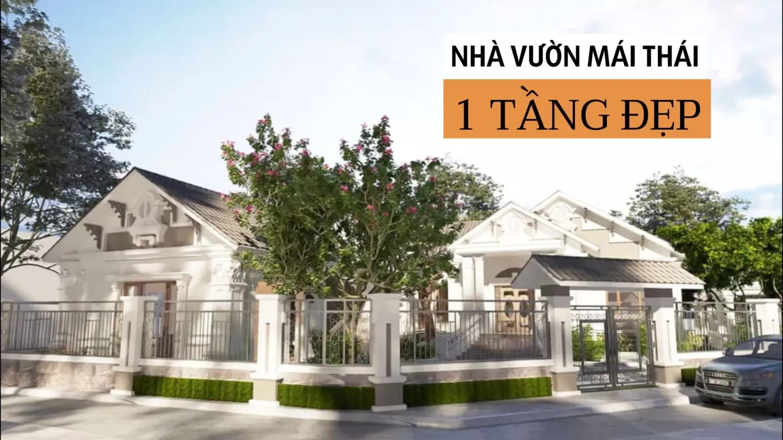 37 mẫu nhà vườn mái thái 1 tầng đẹp: Không gian sống đầy cảm xúc