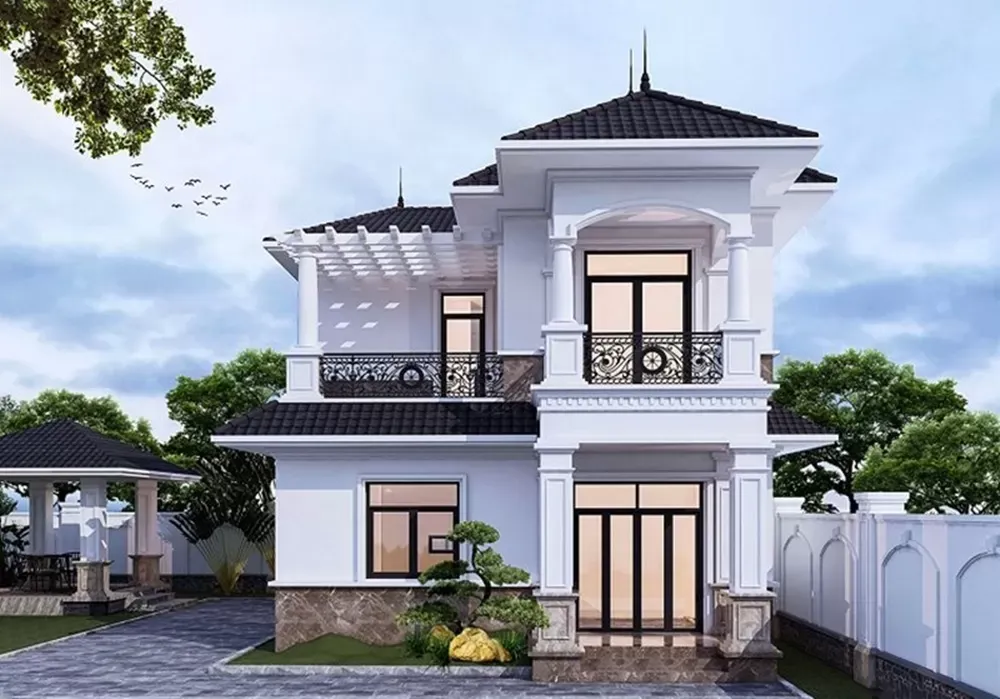 39 Mẫu thiết kế nhà 2 tầng 4 phòng ngủ 8×12 đẹp tiện nghi nhất