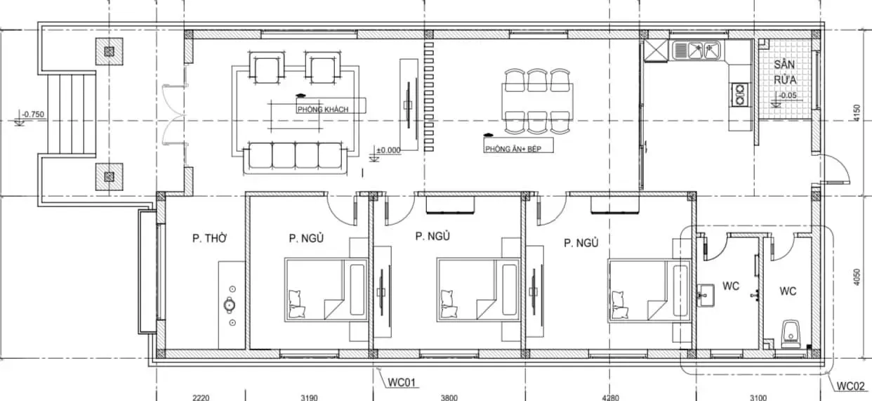 43 Mẫu nhà 8×15 hiện đại kèm bản vẽ mặt bằng chi tiết 2024