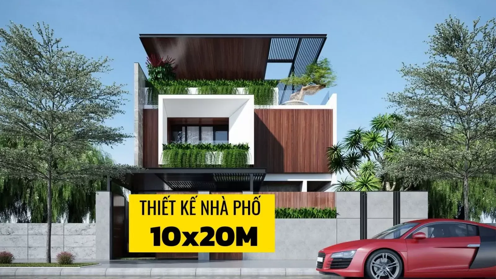 43 Mẫu thiết kế nhà phố 10x20m hiện đại nổi bật nhất 2024