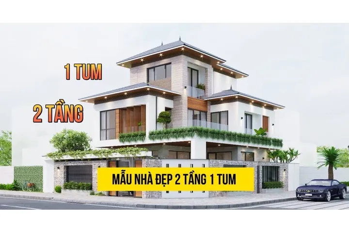 45+ Mẫu nhà 2 tầng 1 tum thiết kế đẹp vạn người mơ ước