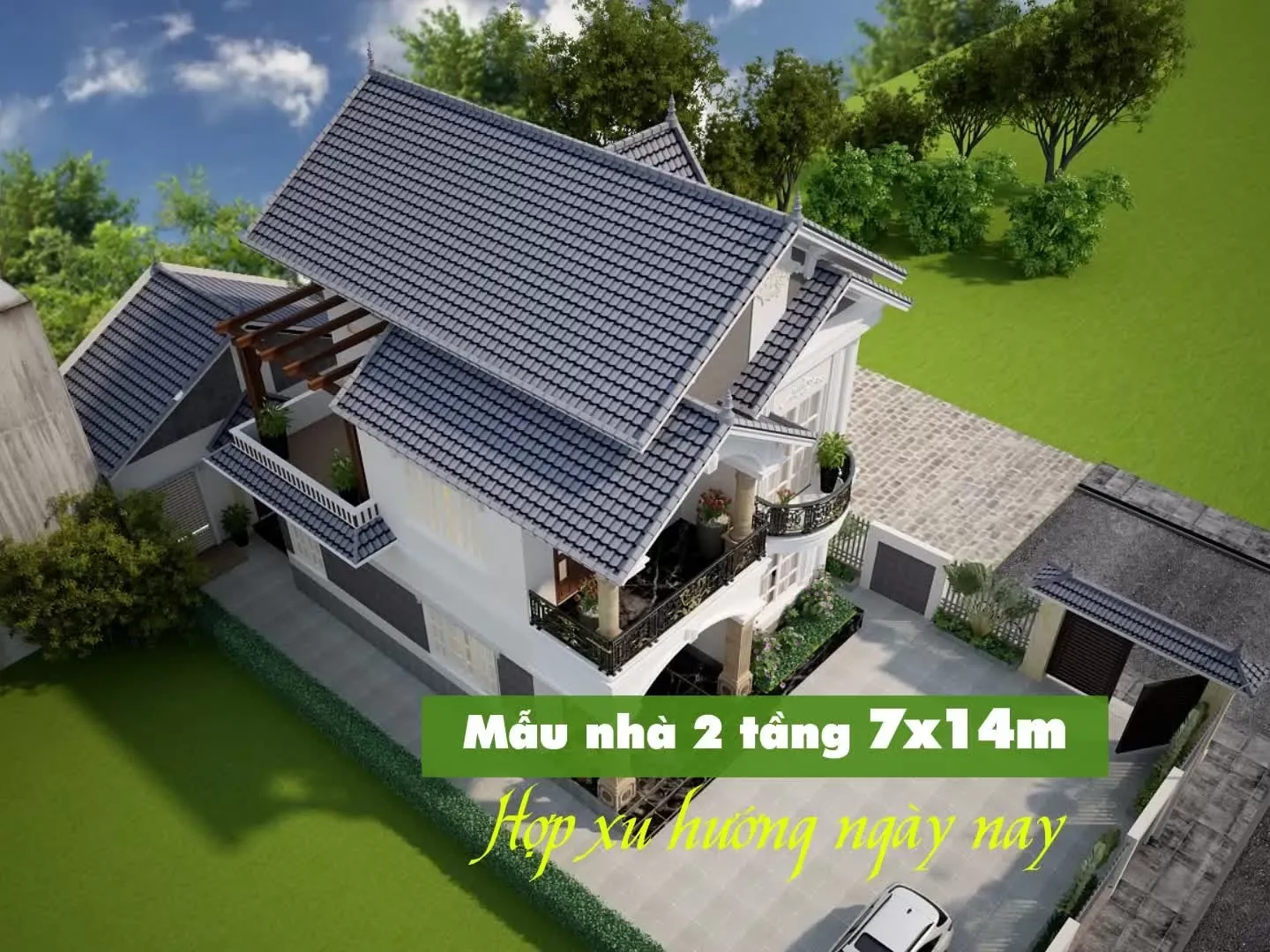 45 Mẫu nhà 2 tầng 7x14m thiết kế đẹp hợp xu hướng mới nhất