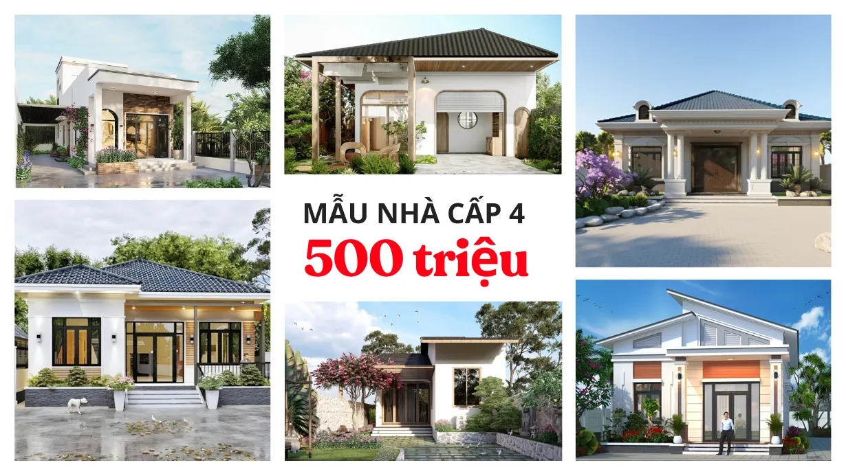 45+ Mẫu Nhà Cấp 4 Giá 500 Triệu khiến người xem không thể rời mắt