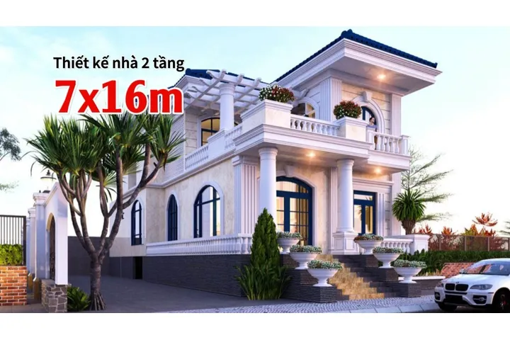 50 Ý Tưởng Thiết Kế Nhà Đẹp 2 Tầng 7x16m Giành cho bạn