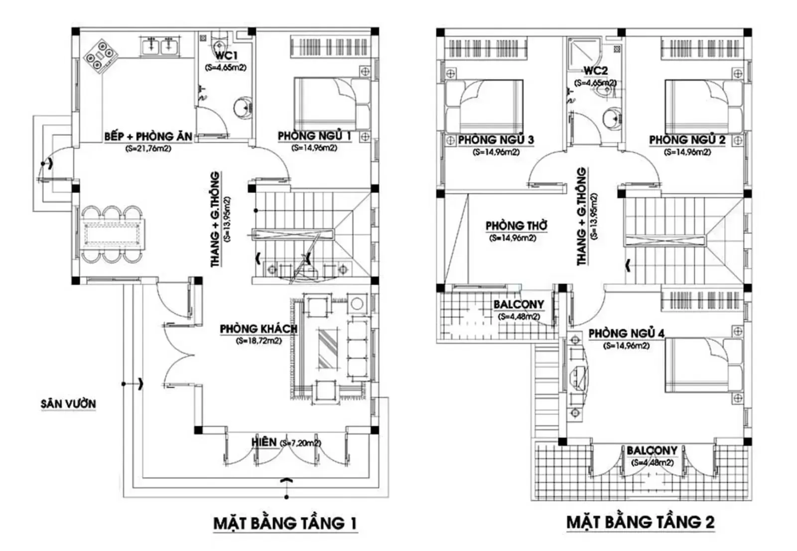 55+ Thiết kế nhà 2 tầng 7x11m đẹp & bản vẽ chi tiết