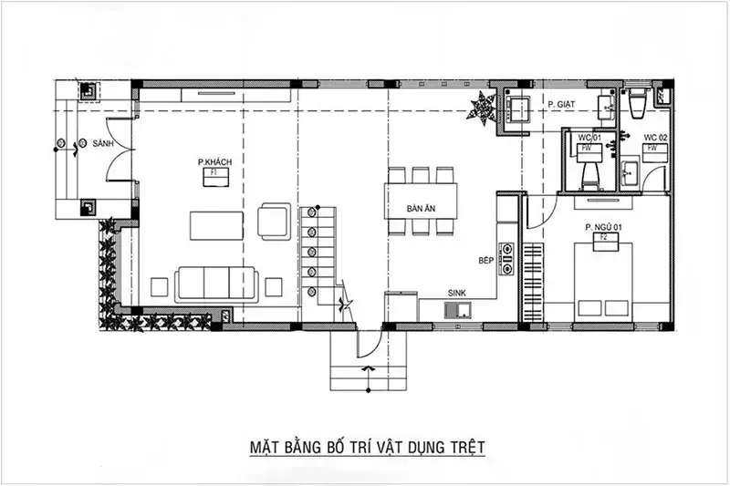 55+ Thiết kế nhà 2 tầng 7x11m đẹp & bản vẽ chi tiết