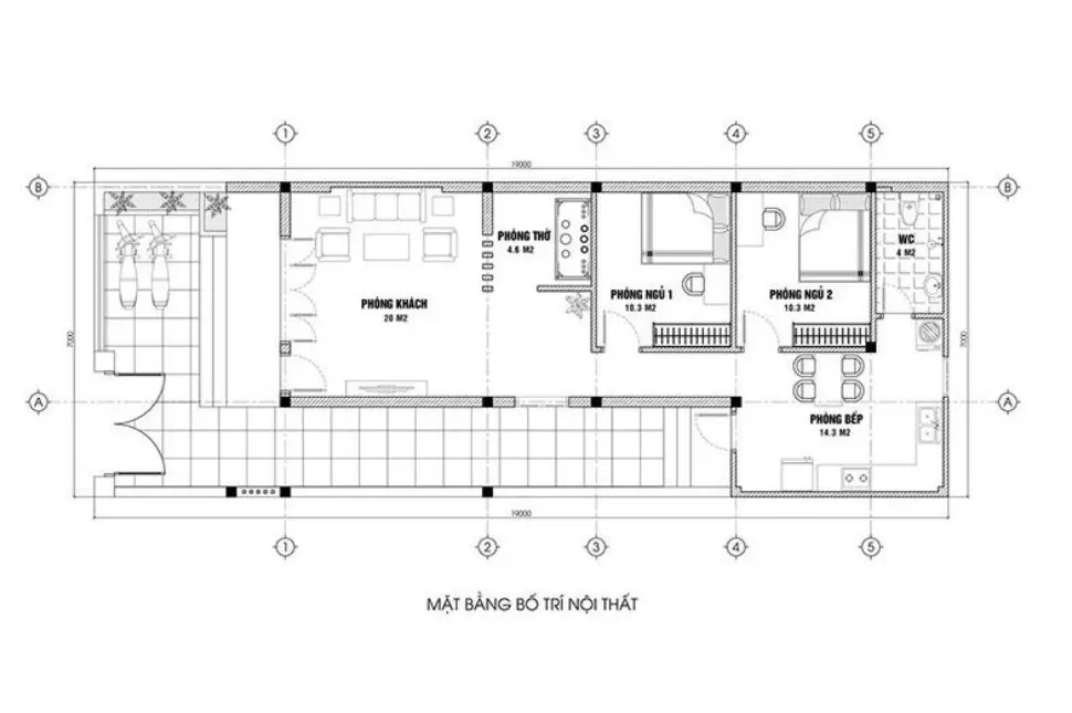 7x14m bản vẽ nhà mặt tiền 7m và các mẫu thiết kế đẹp nhất