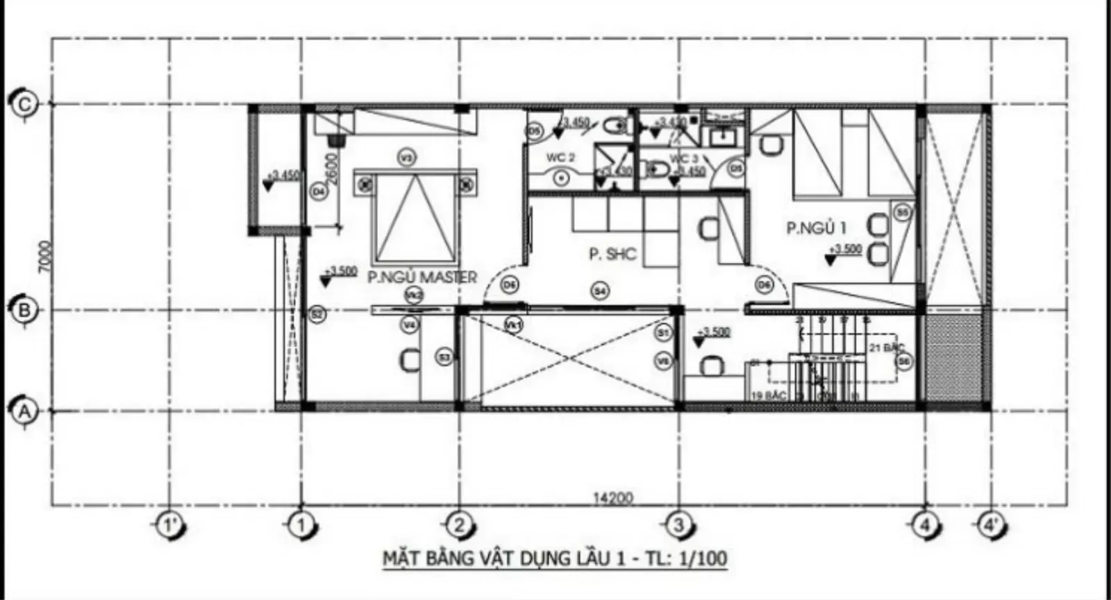 7x14m bản vẽ nhà mặt tiền 7m và các mẫu thiết kế đẹp nhất