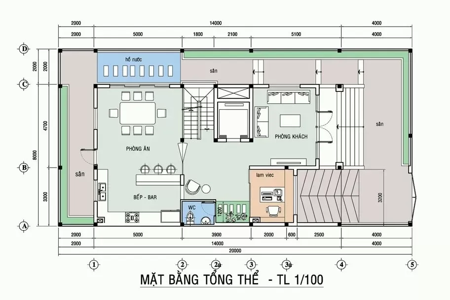 7x14m bản vẽ nhà mặt tiền 7m và các mẫu thiết kế đẹp nhất