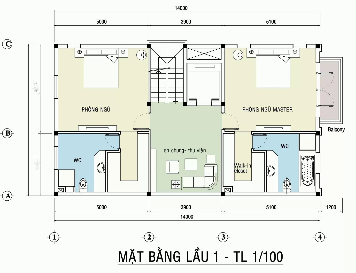 7x14m bản vẽ nhà mặt tiền 7m và các mẫu thiết kế đẹp nhất