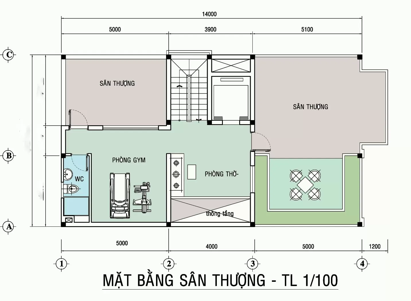 7x14m bản vẽ nhà mặt tiền 7m và các mẫu thiết kế đẹp nhất