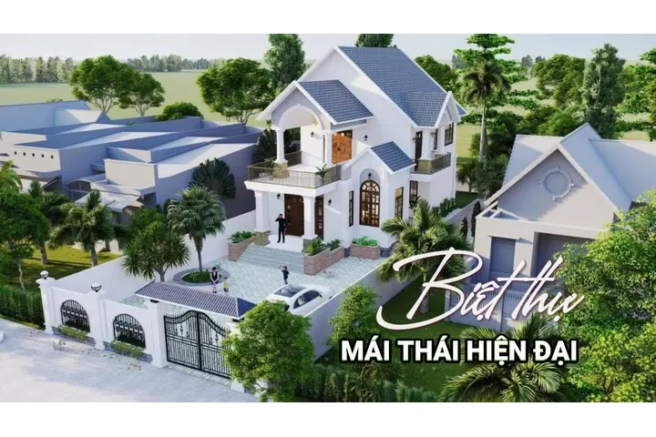 Biệt thự mái thái hiện đại và những công trình đẹp nhất năm nay