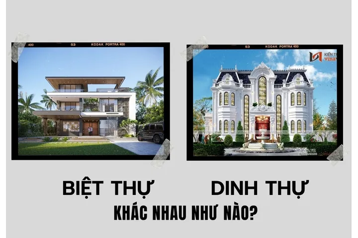 Biệt thự và dinh thự khác nhau như thế nào?