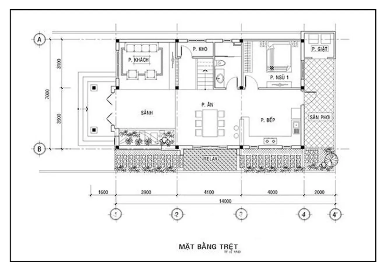 BST Các mẫu nhà 2 tầng 7x12m 4 phòng ngủ đẹp & bản vẽ chi tiết