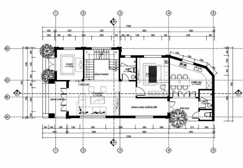 BST Các mẫu nhà 2 tầng 7x12m 4 phòng ngủ đẹp & bản vẽ chi tiết