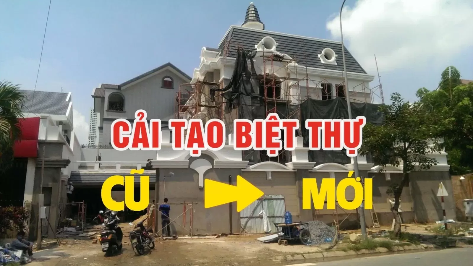 Các giải pháp cải tạo biệt thự cũ thành mới đẹp hiện đại hơn