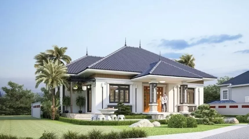 Các mẫu nhà 1 tầng 4 phòng ngủ 200m2 rộng rãi ai cũng thích