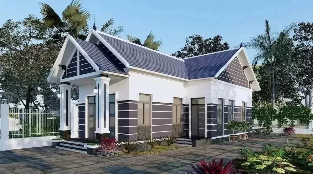 Các mẫu nhà 1 tầng 4 phòng ngủ 200m2 rộng rãi ai cũng thích