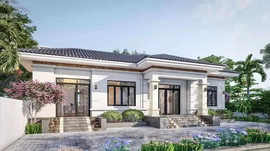 Các mẫu nhà 1 tầng 4 phòng ngủ 200m2 rộng rãi ai cũng thích